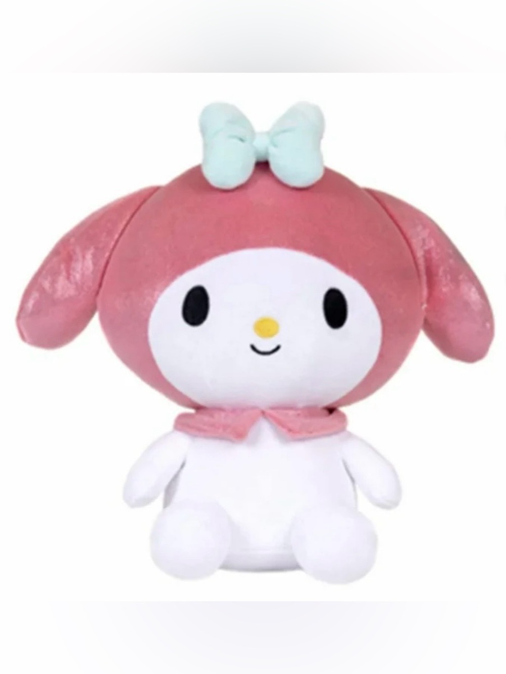 Hello Kitty Pink and White My Melody Plush with Mint Bow